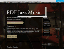 Tablet Screenshot of pdfjazzmusic.com